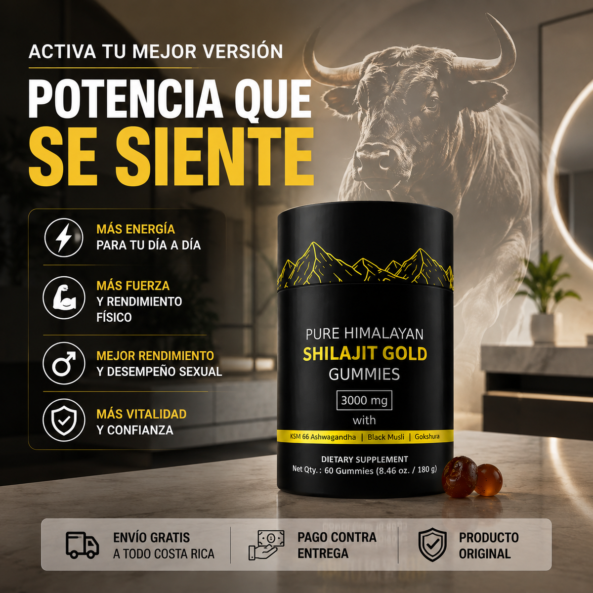 Gomitas Shilajit Gold (x60)